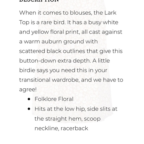 CAbi Brown Floral Sleeveless Top - Picture 2 of 3